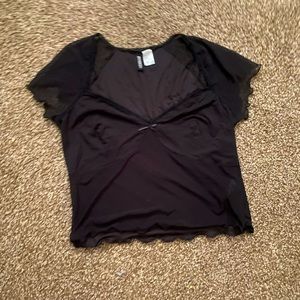 H&M Black see-through shirt